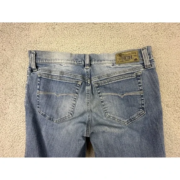 DIESEL Jeans Womens 30x34 (32) Getlegg Slim-Skinny 0884X Stretch Jeans Raw Hem - Picture 5 of 16